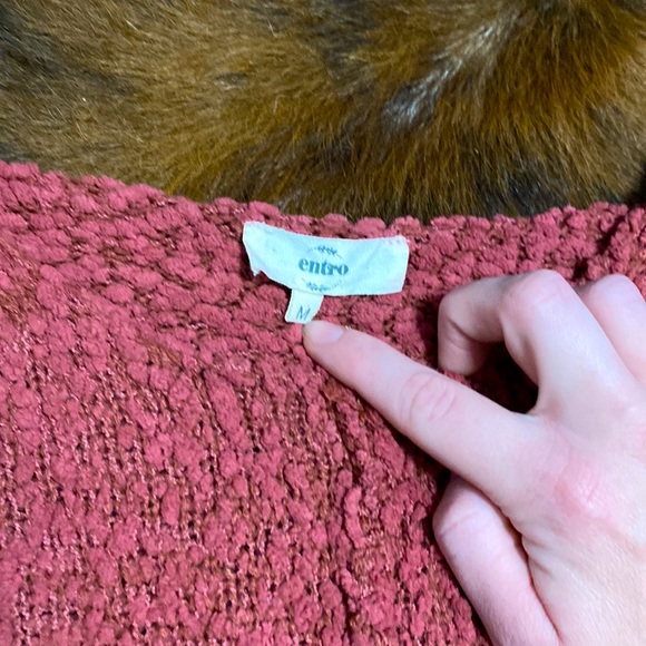 Pink Oversized Sweater- Size M - Picture 2 of 3